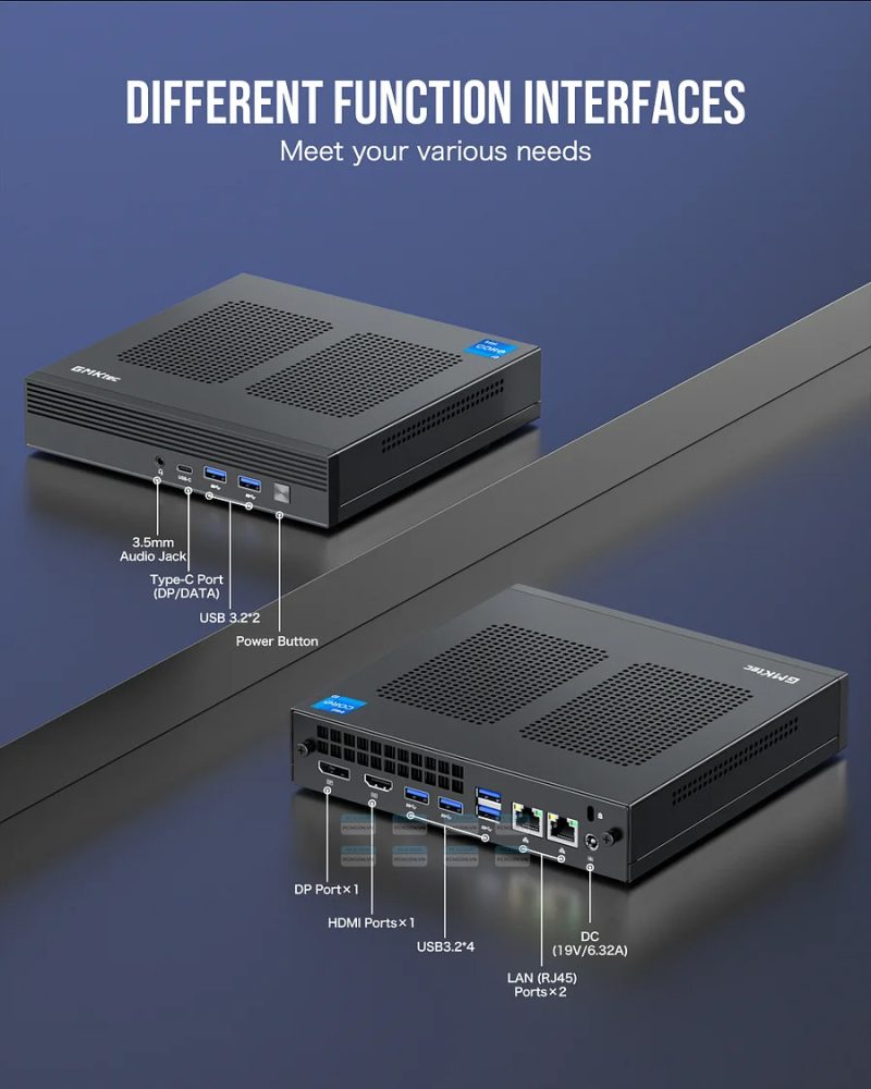 Máy tính Mini PC GMKtec M4 Intel i9 11900H (Barebone) 3