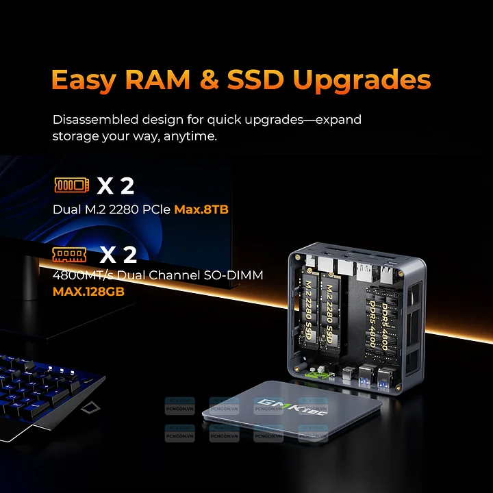 Máy Tính Mini Pc Gmktec M6 Ultra Amd Ryzen 5 7640hs (barebone) 13