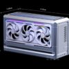 Vỏ Case Máy Tính Mini Itx Xikii Ff07 Phiên Bản Màu Bạc 1