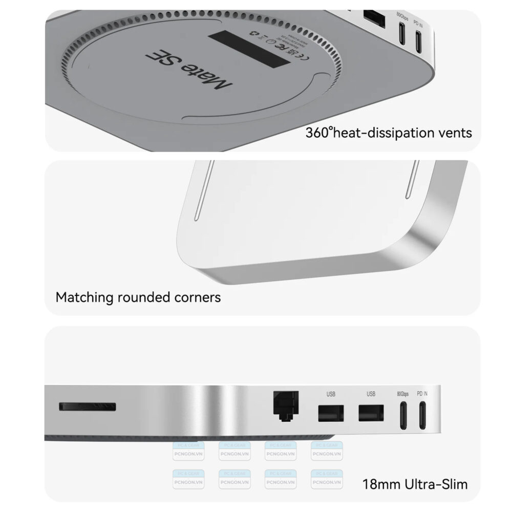 Dock Beelink Mate Se 80gbps (silver, Gray) 7