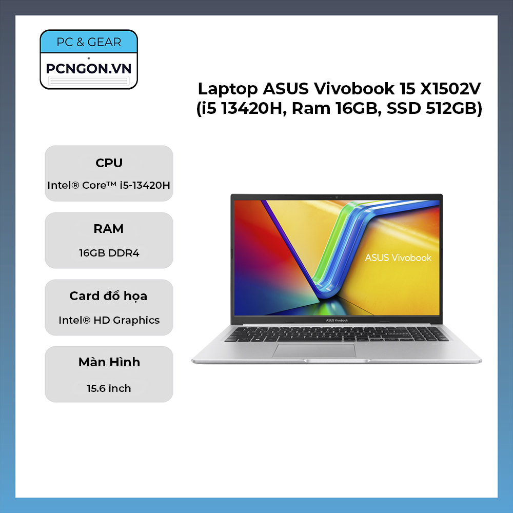 Laptop Asus Vivobook 15 X1502v (i5 13420h, Ram 16gb, Ssd 512gb)