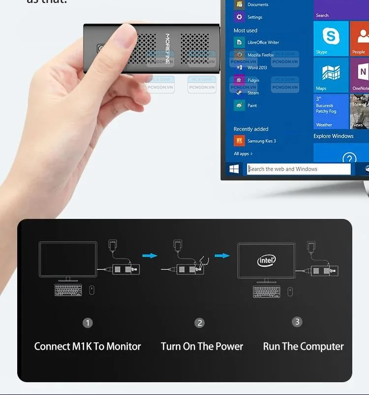 Máy Tính Mini Pc Morefine M1k Intel Pentium N5000 (8g,128gb) 1