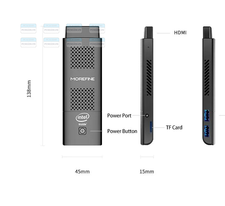 Máy Tính Mini Pc Morefine M1k Intel Pentium N5000 (8g,128gb) 5