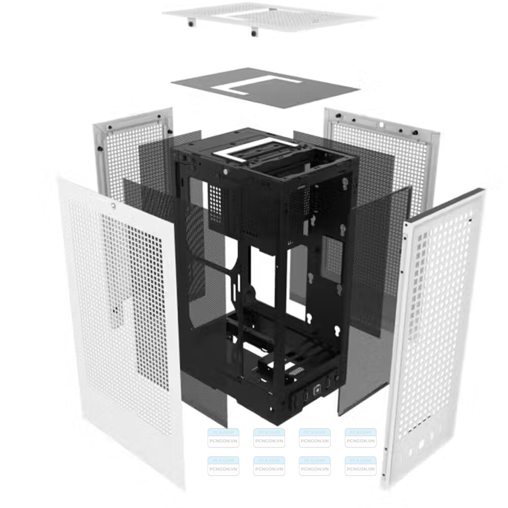 Vỏ Case Máy Tính Mini Itx Hyte Revolt 3 (Đen, Trắng) 8