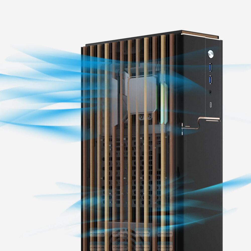 Vỏ Case Máy Tính Mini Itx Inwin Modfree Mini Mod Ii (gỗ, Lưới) 5
