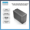 Vỏ Case Máy Tính Mini Itx Lzmod Ll-33 Mini 240 (Đen, Xám, Bạc)