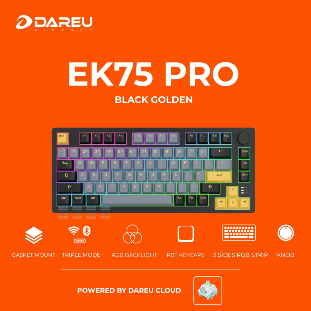 Bàn Phím Cơ Không Dây Dareu Ek75 Pro Cloud Switch (3 Mode) 1