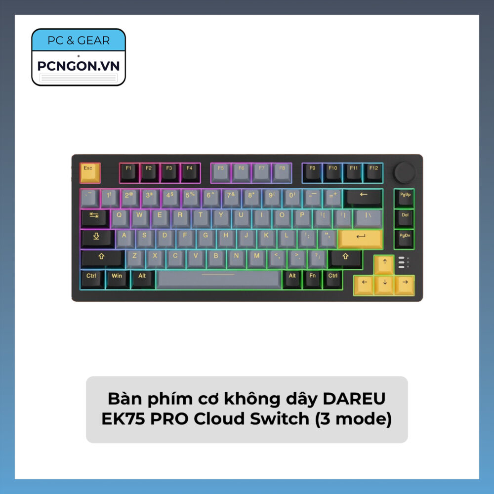 Bàn phím cơ không dây DAREU EK75 PRO Cloud Switch (3 mode)