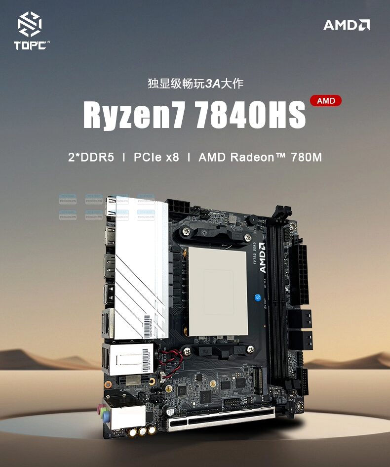 Mainboard Mini Itx Topc Amd (r7 8745hs, R7 8845hs, R9 6900hx, R9 7940hs, R9 8945hs) 1