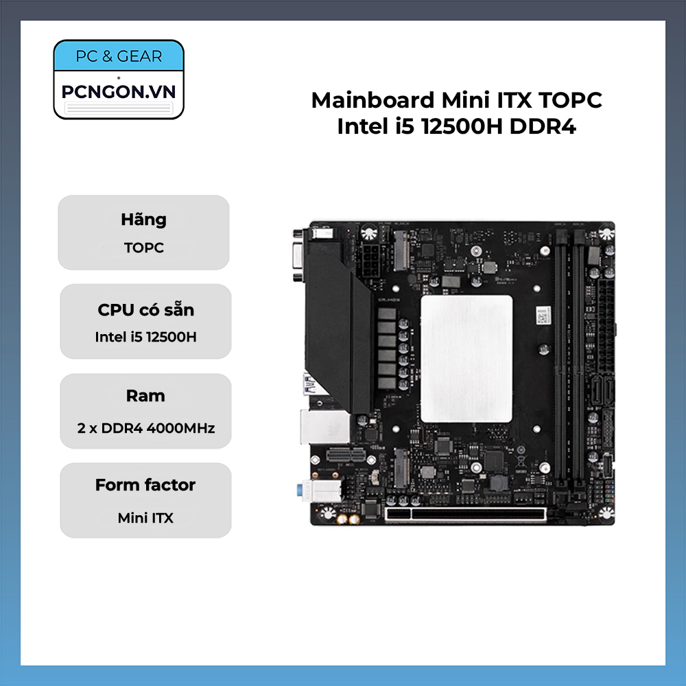 Mainboard Mini Itx Topc Intel I5 12500h Ddr4