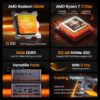 Máy Tính Mini Pc Peladn Wo7 Amd Ryzen 7 7735u (barebone) 3