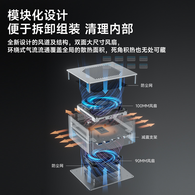 Máy Tính Mini Pc Topfeel T2 Amd Ryzen 7 H255 (barebone) 6