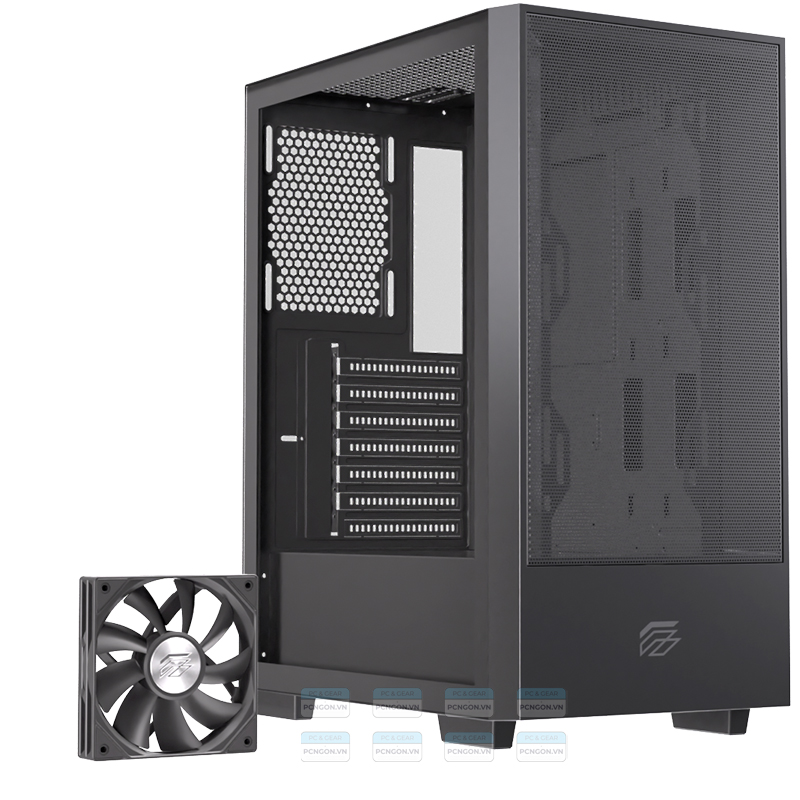 Vỏ Case Máy Tính Einarex P100 (trắng, Đen) 2