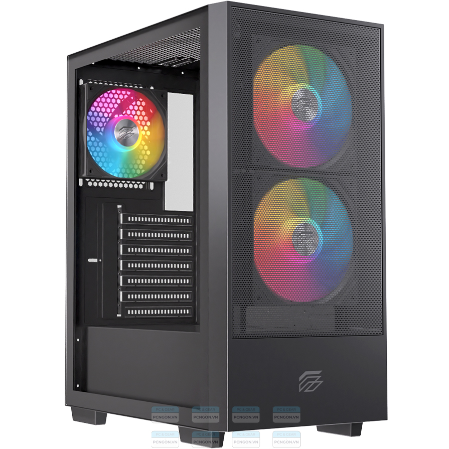 Vỏ Case Máy Tính Einarex P100 (trắng, Đen) 8
