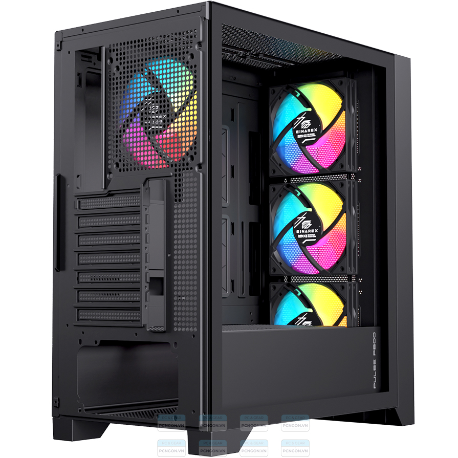 Vỏ Case Máy Tính Einarex P600 (trắng, Đen) 7