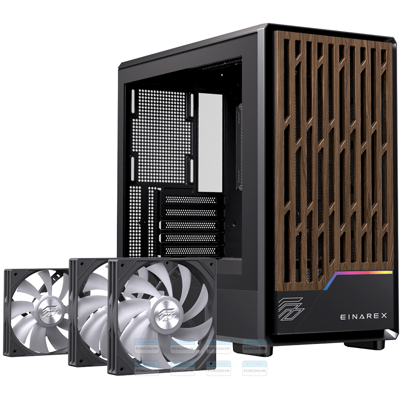 Vỏ Case Máy Tính Einarex Pm400 (trắng, Đen) 1