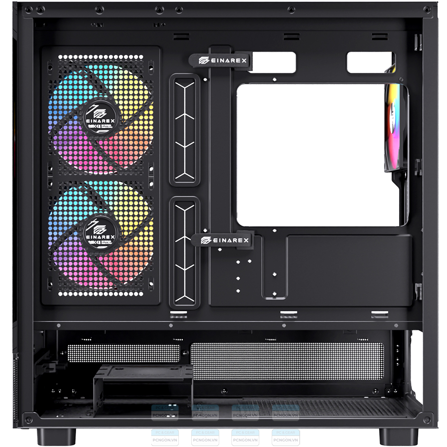 Vỏ Case Máy Tính Einarex S500 (trắng, Đen) 5
