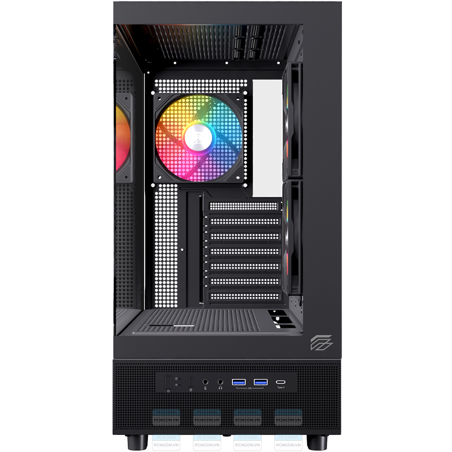 Vỏ Case Máy Tính Einarex S500 (trắng, Đen) 6