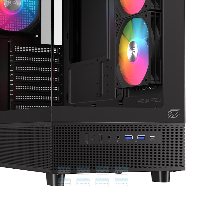 Vỏ Case Máy Tính Einarex S500 (trắng, Đen) 8