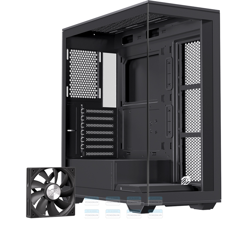 Vỏ Case Máy Tính Einarex S700 (trắng, Đen) 2
