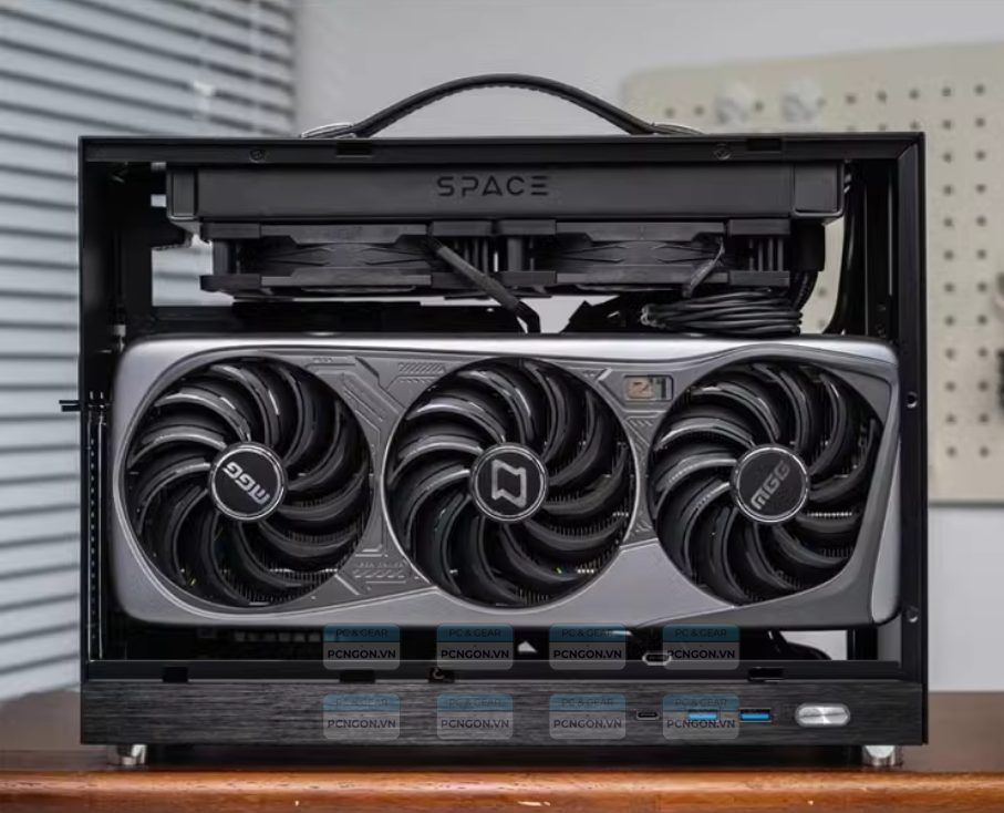 Vỏ Case Máy Tính Mini Itx Shiny Snake S450 - Đen (riser 5.0) 10
