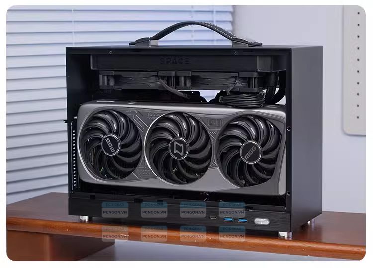 Vỏ Case Máy Tính Mini Itx Shiny Snake S450 - Đen (riser 5.0) 7
