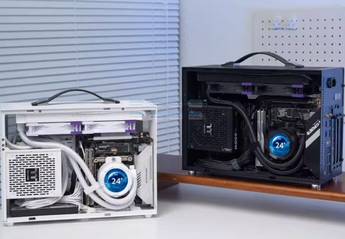 Vỏ Case Máy Tính Mini Itx Shiny Snake S450 Pro – Trắng (riser 5.0) 2