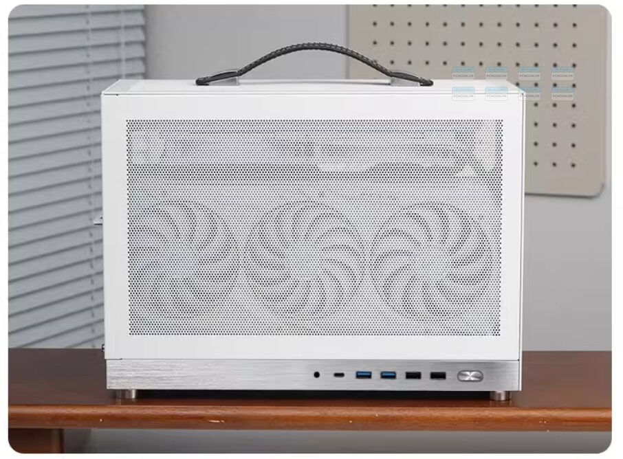 Vỏ Case Máy Tính Mini Itx Shiny Snake S450 Pro – Trắng (riser 5.0) 6