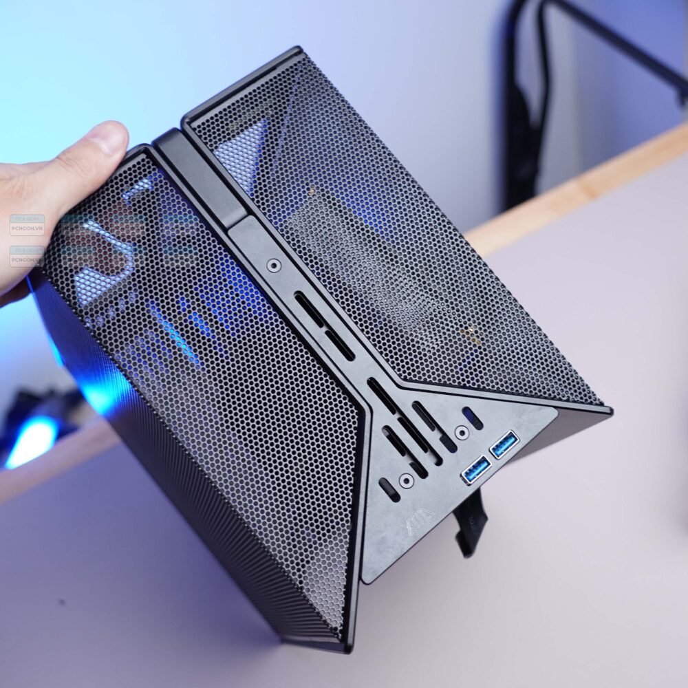 Vỏ Case Máy Tính Mini Itx Xtia Xproto Mini đen Cũ đã Qua Sử Dụng (kèm Riser 4.0) 22