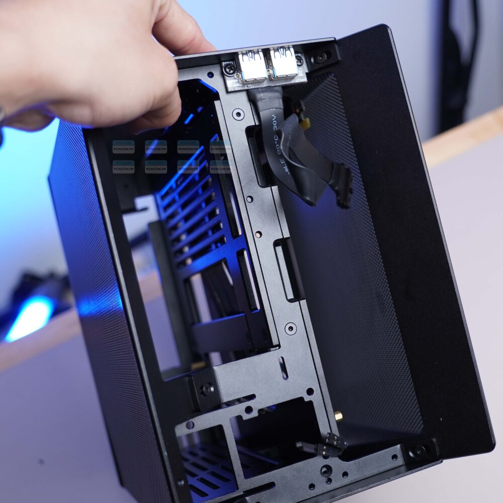 Vỏ Case Máy Tính Mini Itx Xtia Xproto Mini đen Cũ đã Qua Sử Dụng (kèm Riser 4.0) 23