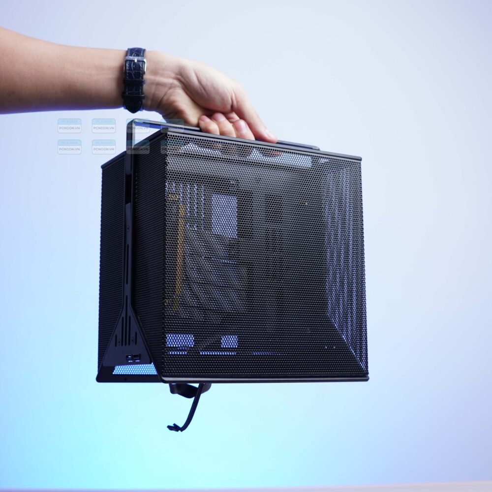 Vỏ Case Máy Tính Mini Itx Xtia Xproto Mini đen Cũ đã Qua Sử Dụng (kèm Riser 4.0) 6