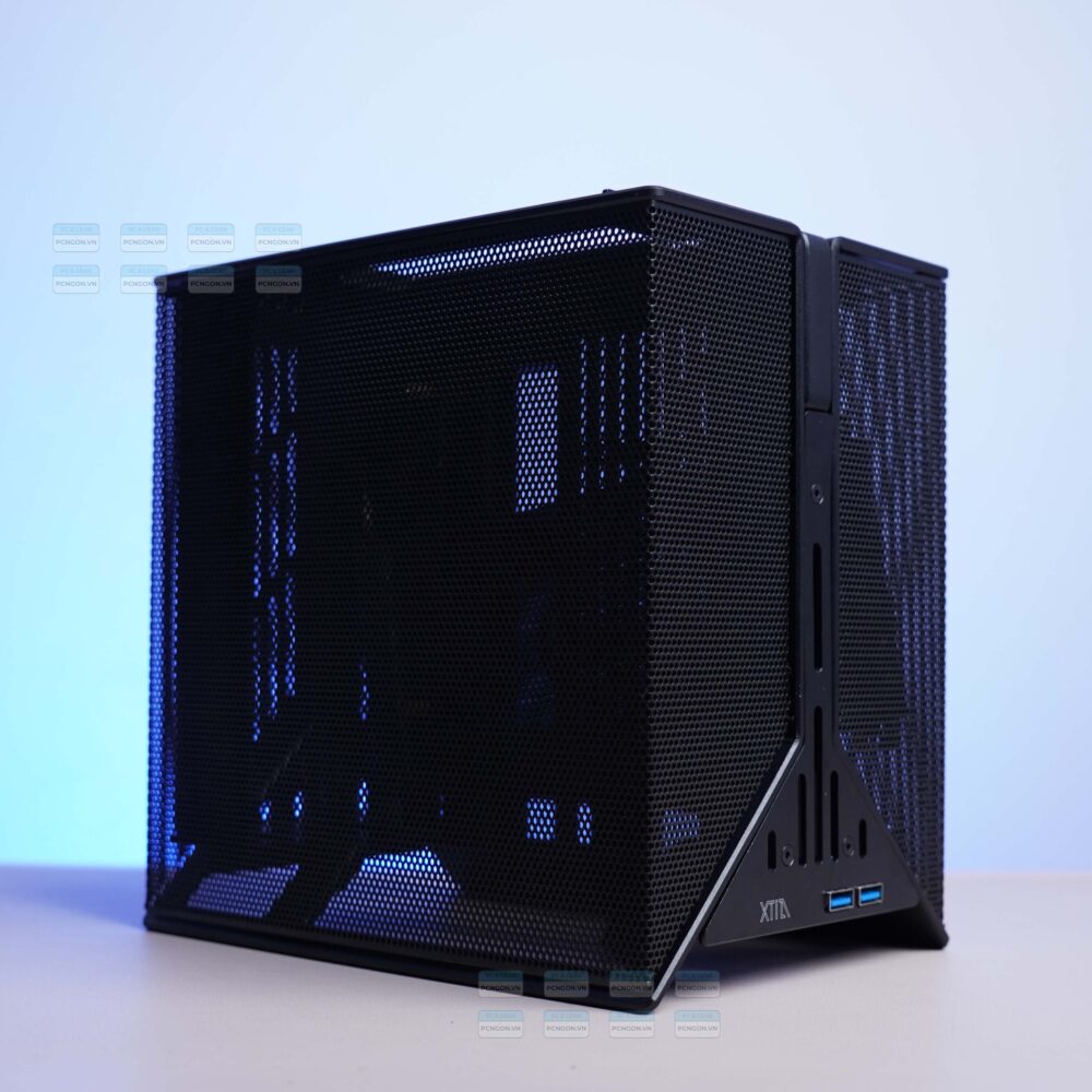 Vỏ Case Máy Tính Mini Itx Xtia Xproto Mini đen Cũ đã Qua Sử Dụng (kèm Riser 4.0)