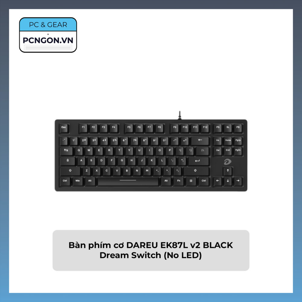 Bàn Phím Cơ Dareu Ek87l V2 Black Dream Switch (no Led)