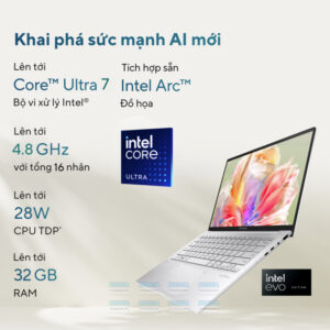 Laptop Asus Zenbook 14 Oled Ux3405m (ultra 7 155h, Ram 32gb, Ssd 1tb)6