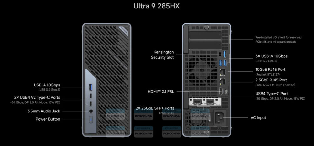Máy Tính Mini Pc Minisforum Ms-02 Ultra 9 285hx 9