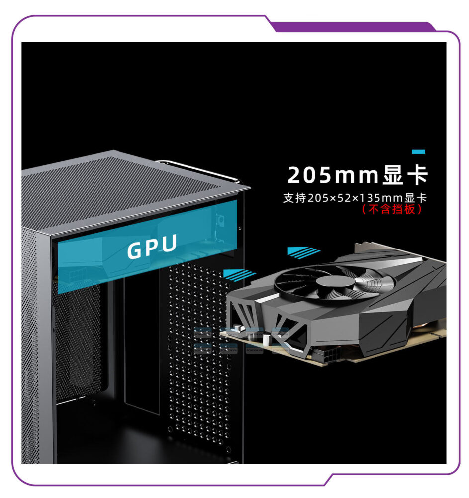 Vỏ Case Máy Tính Mini Itx Shiny Snake L200 (trắng, Đen) 8