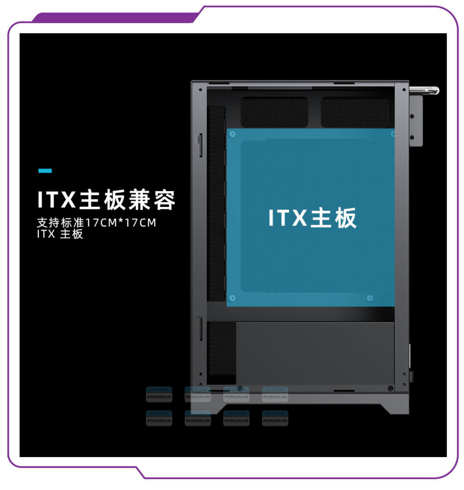 Vỏ Case Máy Tính Mini Itx Shiny Snake L200 (trắng, Đen) 9