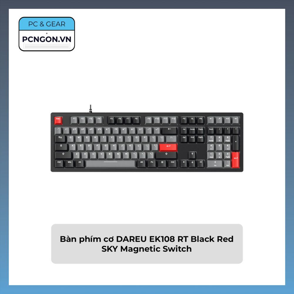Bàn Phím Cơ Dareu Ek108 Rt Black Red Sky Magnetic Switch