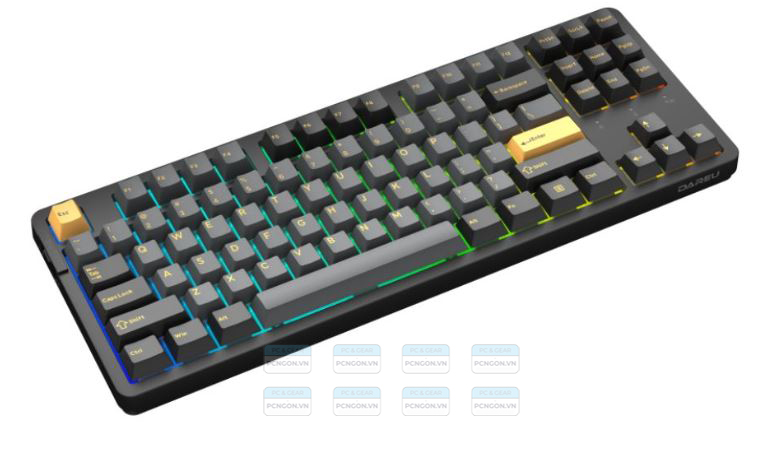 Bàn Phím Cơ Không Dây Dareu Ek87 Pro Black Golden Cloud Switch (3 Mode) 2
