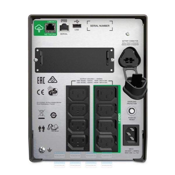 Bộ Lưu điện Apc Smart Ups 1000va Lcd 230v Smart Connect (smt1000ic) 2
