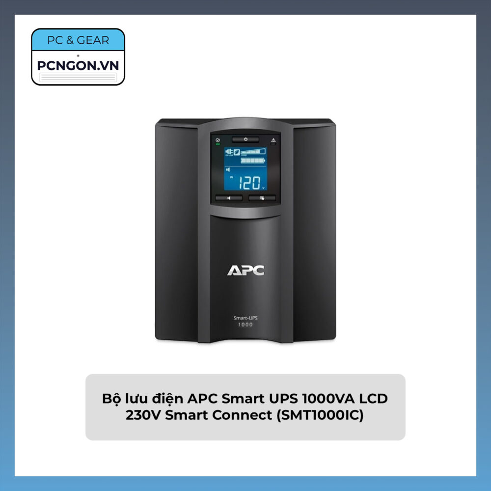 Bộ Lưu điện Apc Smart Ups 1000va Lcd 230v Smart Connect (smt1000ic)