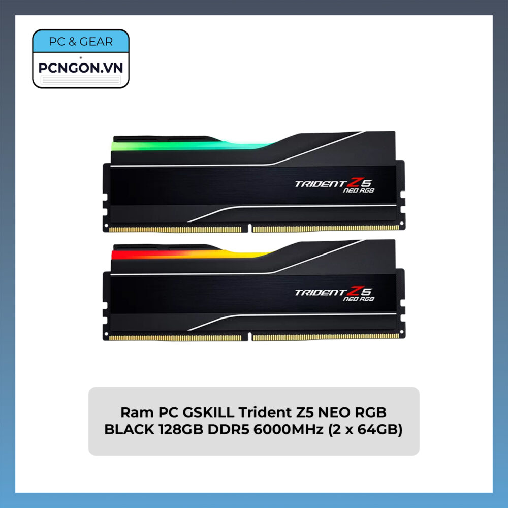 Ram Pc Gskill Trident Z5 Neo Rgb Black 128gb Ddr5 6000mhz (2 X 64gb)