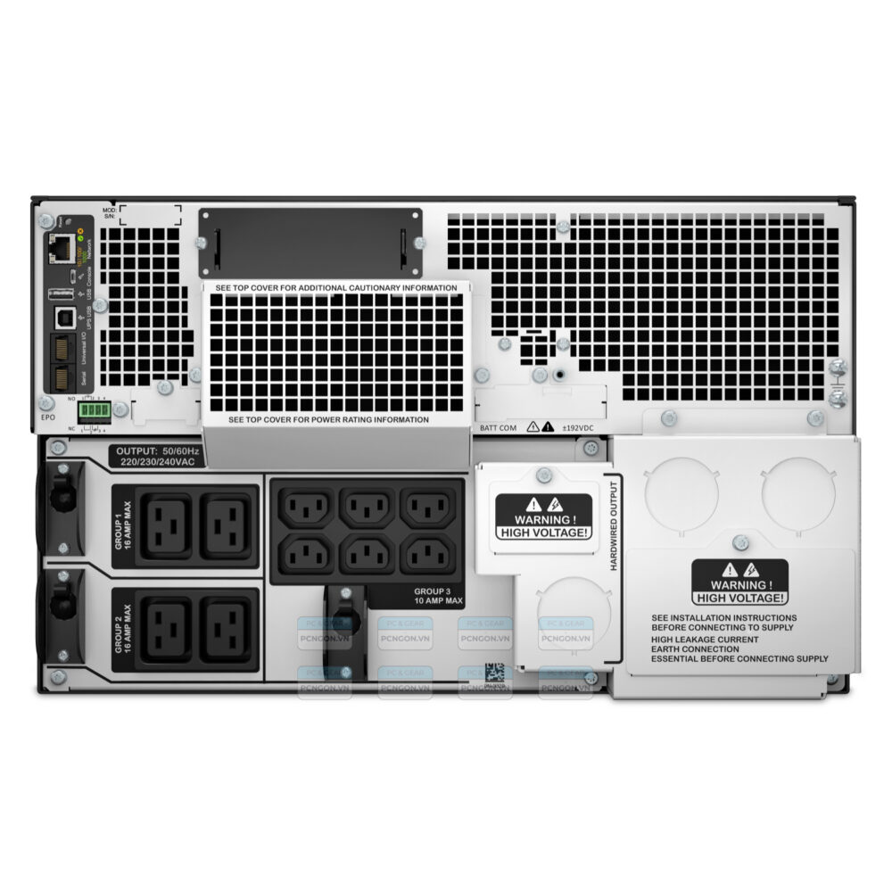 Bộ Lưu điện Apc Smart Ups On Line 8000va Rackmount Lcd 230v (srt8krmxli) 1