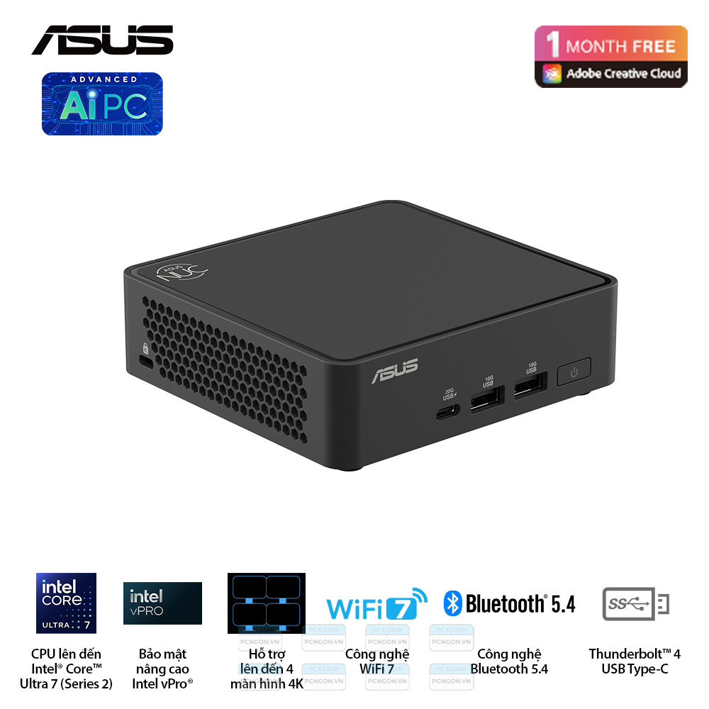 Máy Tính Mini Pc Asus Nuc 15 Pro Slim Intel U300 (barebone) 10