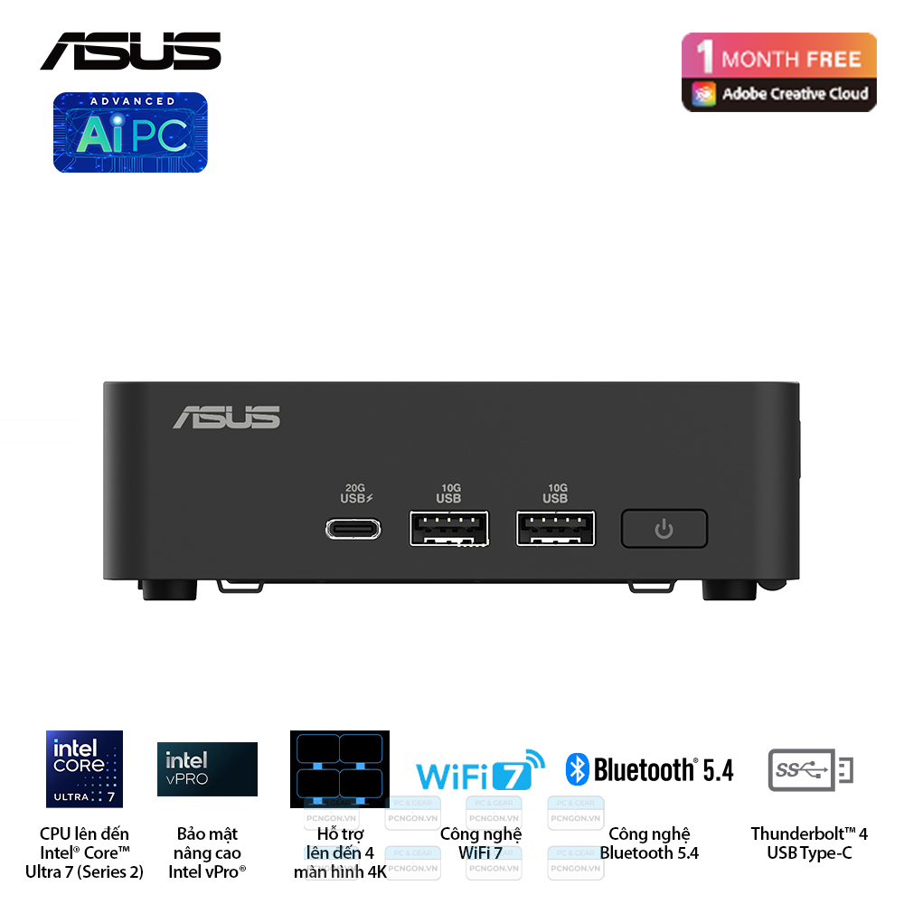 Máy Tính Mini Pc Asus Nuc 15 Pro Slim Intel U300 (barebone) 16