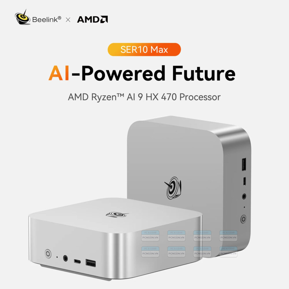 Máy Tính Mini Pc Beelink Ser10 Max Amd Ryzen Ai 9 Hx 470 8