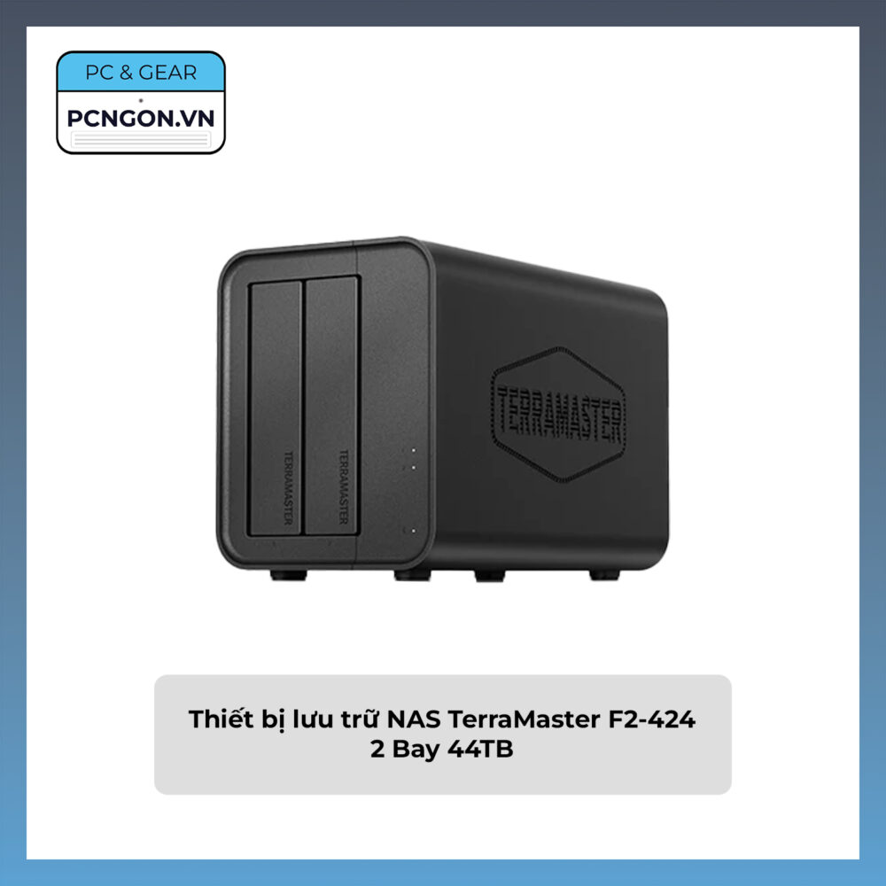 Thiết Bị Lưu Trữ Nas Terramaster F2-424 2 Bay 44tb