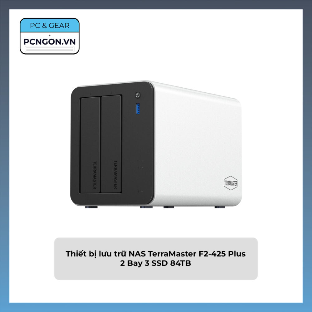 Thiết Bị Lưu Trữ Nas Terramaster F2-425 Plus 2 Bay 3 Ssd 84tb