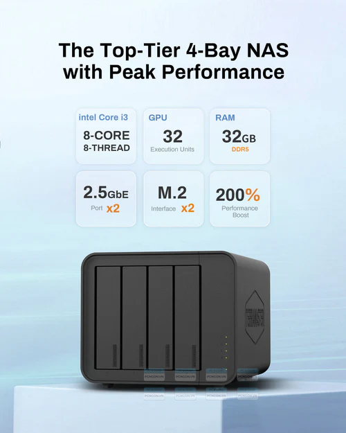 Thiết Bị Lưu Trữ Nas Terramaster F4-424 Pro 4 Bay 88tb 3