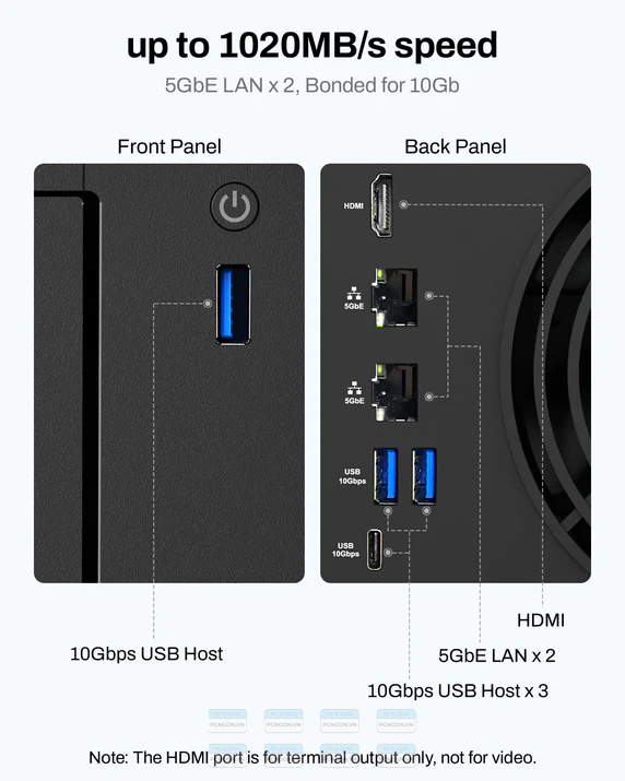 Thiết Bị Lưu Trữ Nas Terramaster F4-425 Plus 4 Bay 3 Ssd 144tb 4
